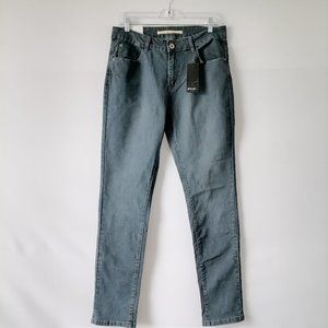 Bravo Soul Womens Gray Denim Studio Alice Stretch Skinny Jeans Size 14/42